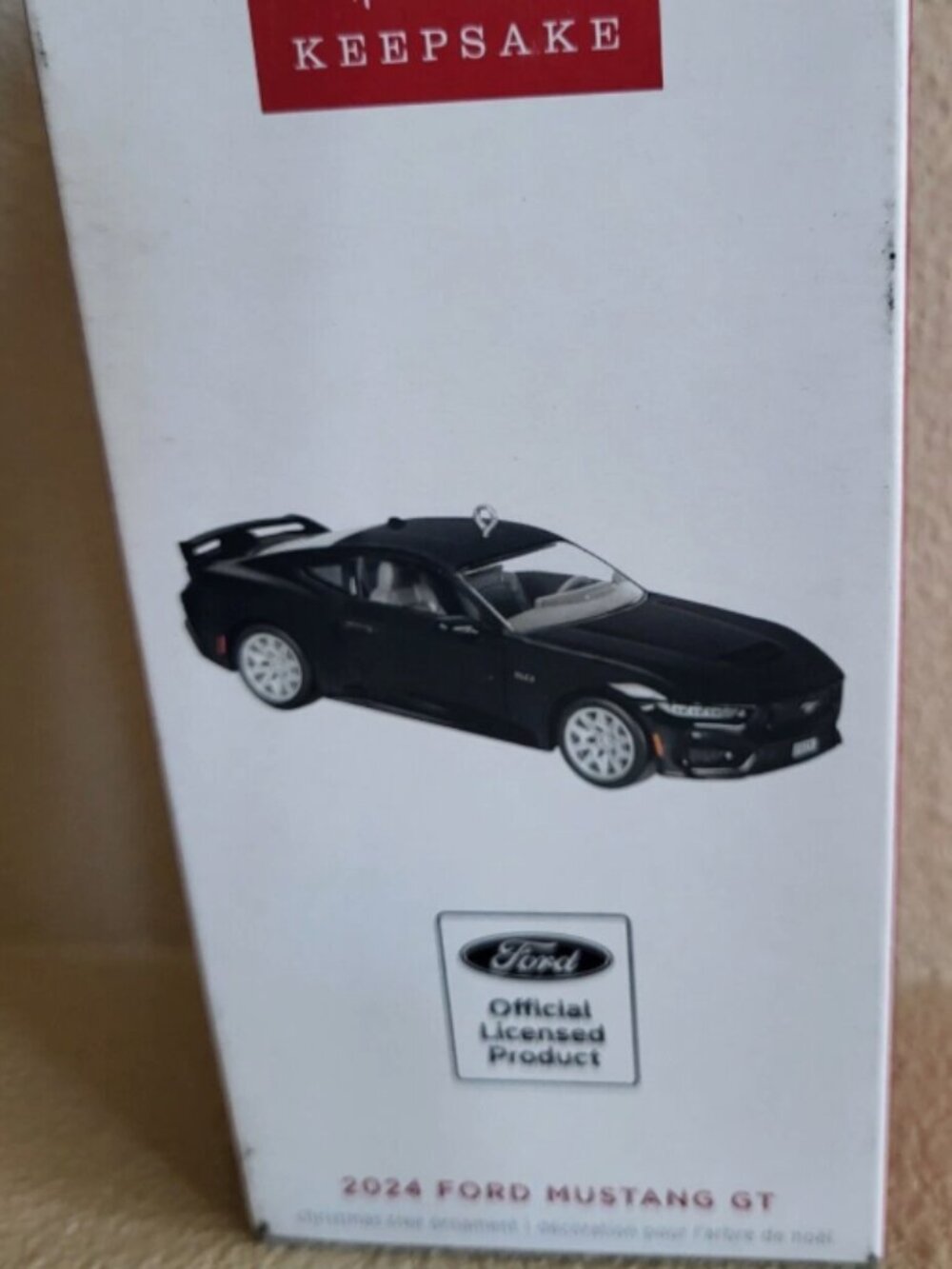 Hallmark Keepsake 2024 Ford Mustang GT Ornament Black Car QX172024 Christmas